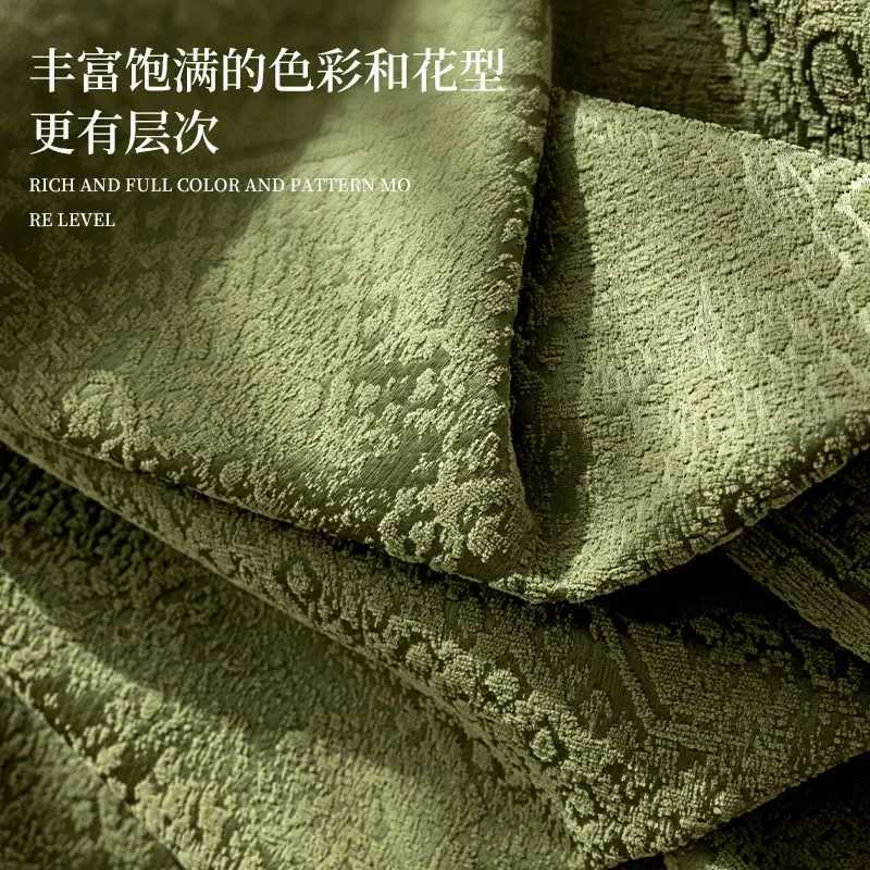 EIFLOY Luxury Green Textured Table Cloth Rectangular Square for Party with Tassels Dining Coffee Table Cover Drop Shipping C251122