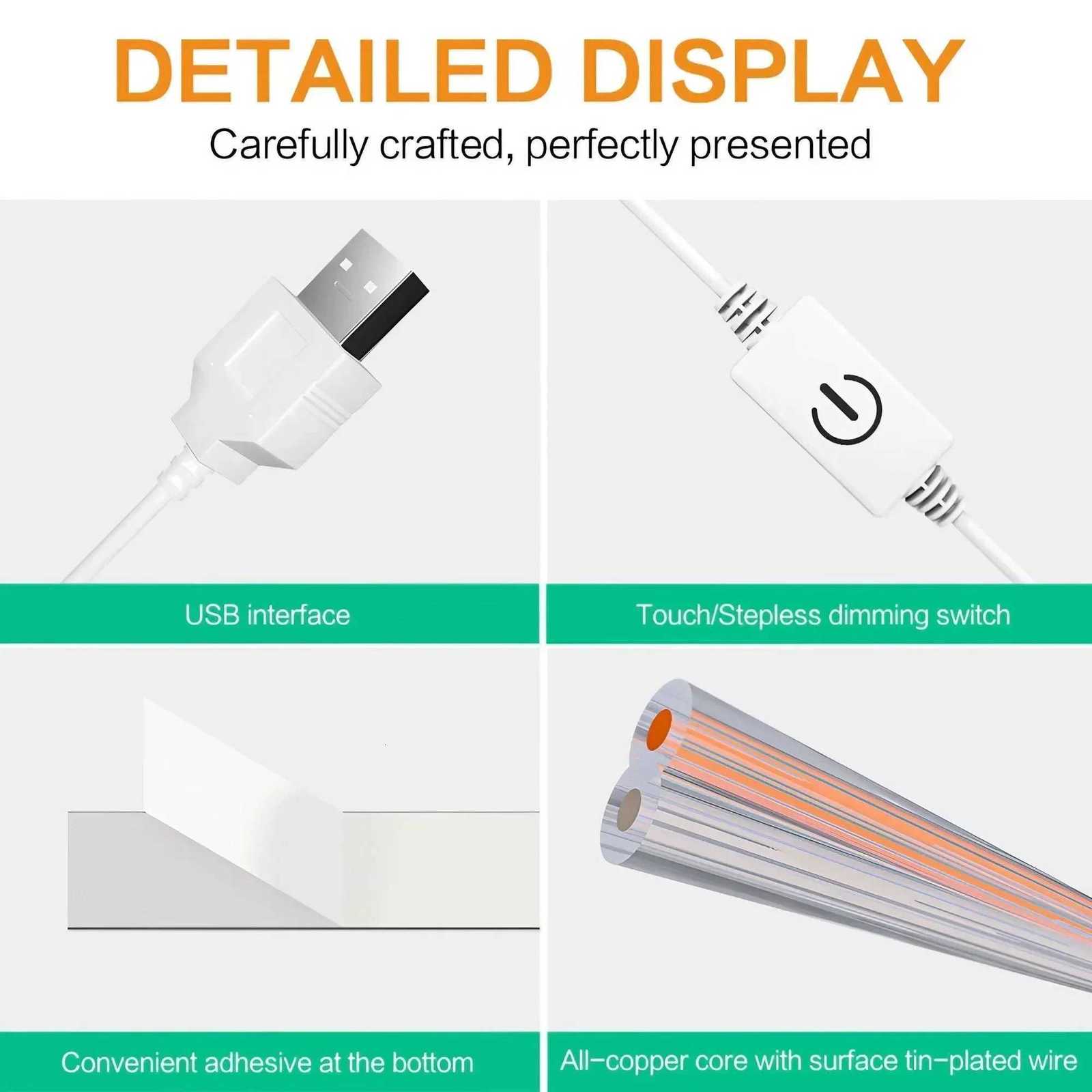 Multi-Functional Dimmable Design Innovative USB Touch LED Cosmetic Mirror Lighting Provides the Perfect Lighting Solution M251122