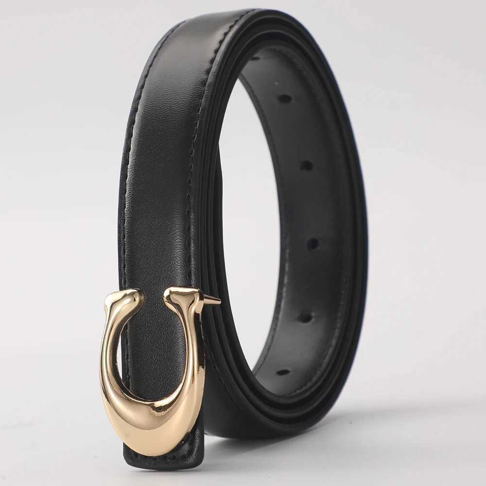 New Soft C-type Smooth Buckle Belt Business Versatile Casual Belt Fashion Womens Clothing Accessories J251122