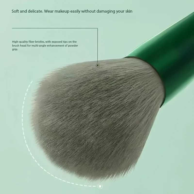 13-Piece Soft Synthetic Makeup Brush Set Includes Blush Foundation Eyeshadow Lip Brushes Ergonomic Handle Durable Abs Plastic C251122