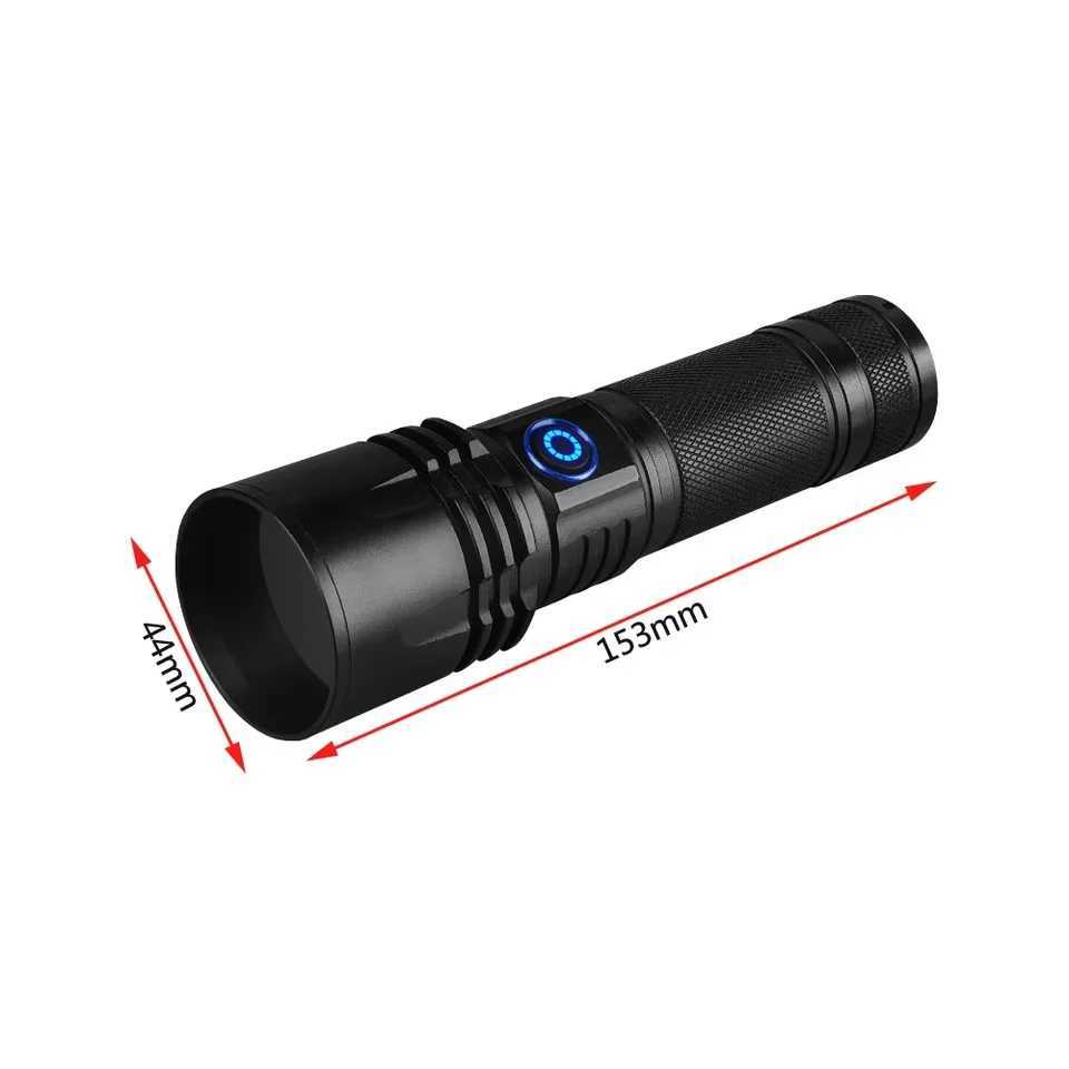 20W UV Black Light Flashlight -365nm USB Rechargeable Pet Urine Detector Gem and Money Detector Stain Detector etc C251122