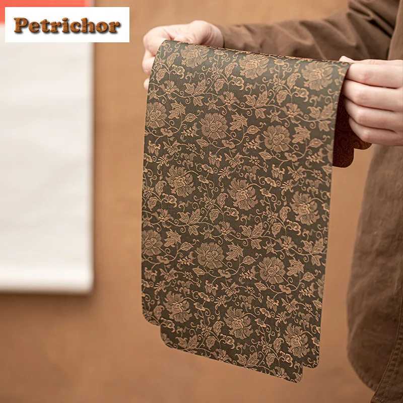 Double Sided Entwined Lotus Tea Table Mats Luxury Drink Coaster Household Dinner Table Cloth Mat Tea Ceremony Supplies Craft C251122