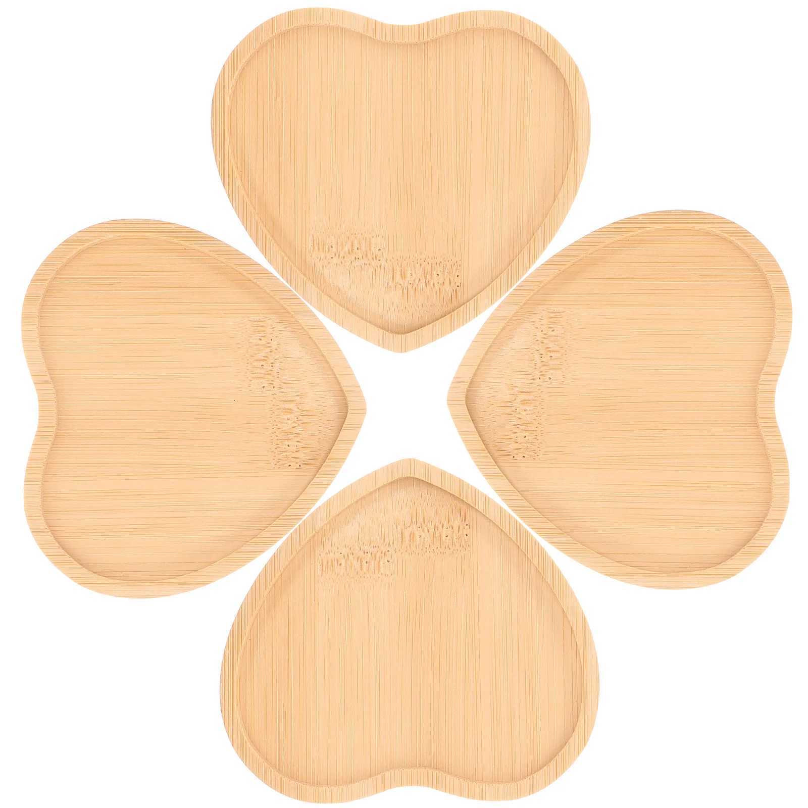 4Pcs Premium Wooden Heart Coasters Elegant Rustic Style Drink Coasters for Coffee Table Home Decor Gifts Home Decor C251122