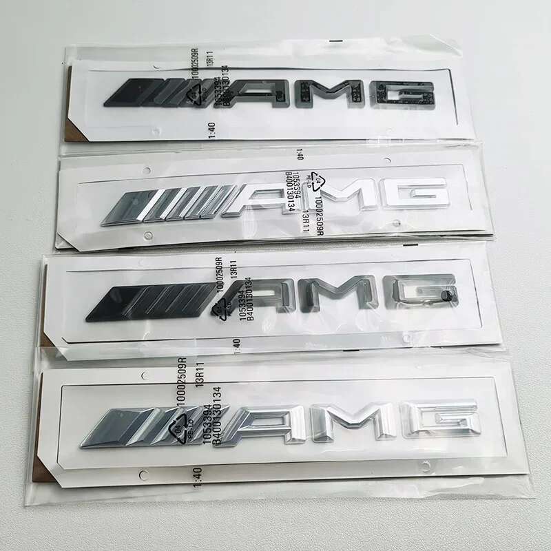 3D ABS Black Emblem Letters Car Trunk Badge For Mercedes Benz W204 W205 W176 W177 W212 W213 AMG Sticker Accessories
