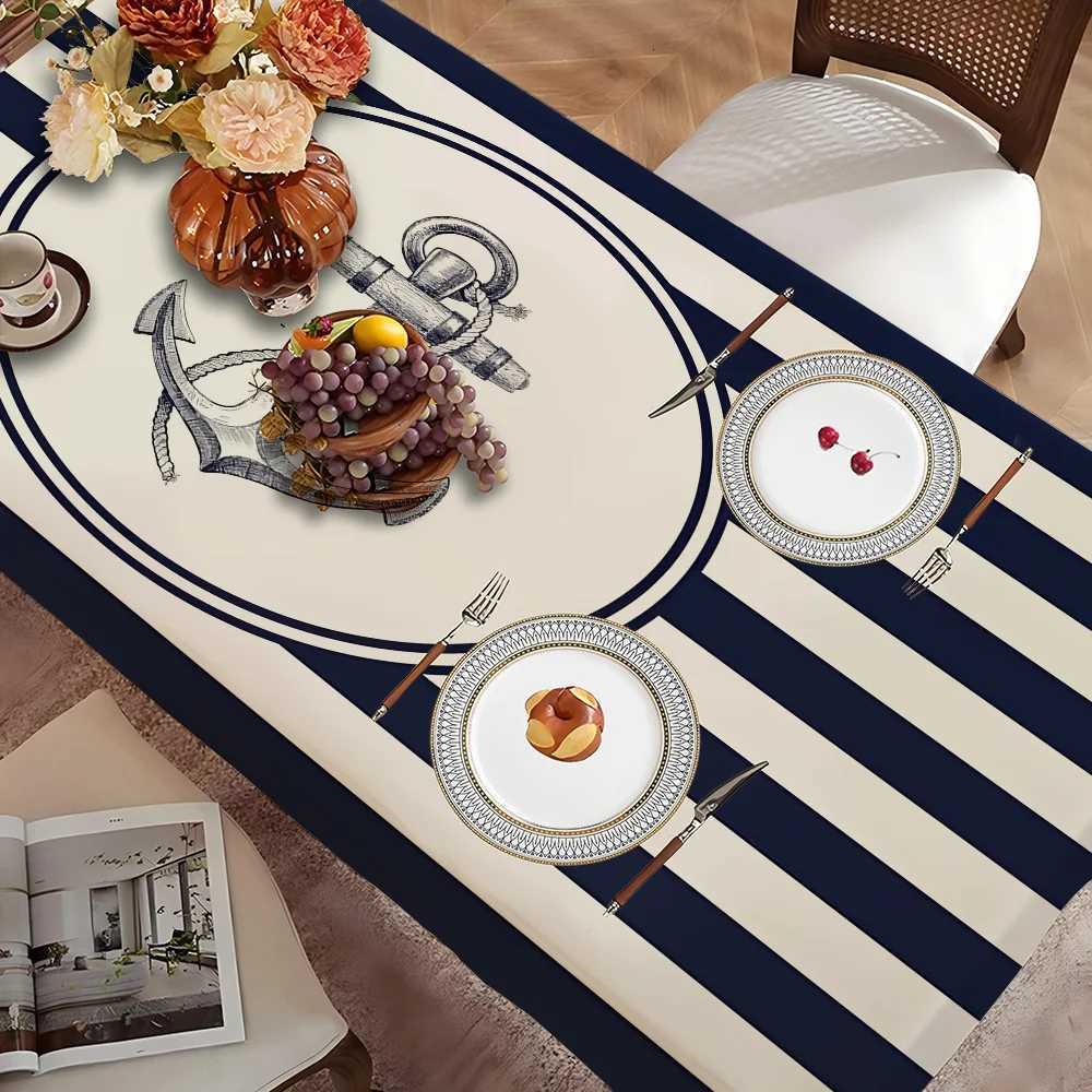 Boat Themed Polyester Tablecloths Cute Designs For Home Kitchens Dining Rooms Patios Tablecloth Decoration C251122