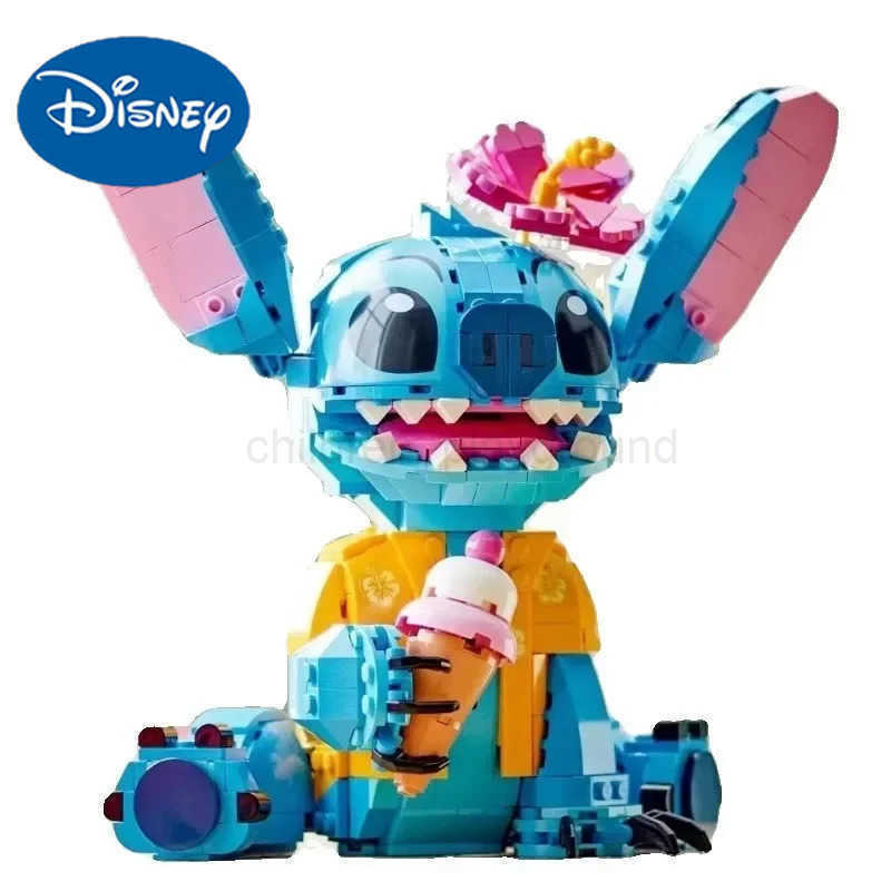 Disney 2025 New 730pcs Stitch Compatible 43249 Building Blocks Stitch Girl Boy Birthday Christmas Gift Toys W20250421