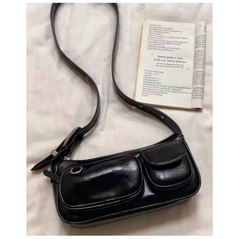 JIAERDI Retro Coffee Shoulder Bags Wallet Women Vintage Leather Pocket Chic Casual Handbag Female High Street Crossbody Bags NewT251122