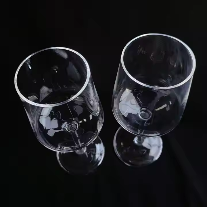 Custom-made High-end and High-quality Pure Quartz Red Wine Glasses
