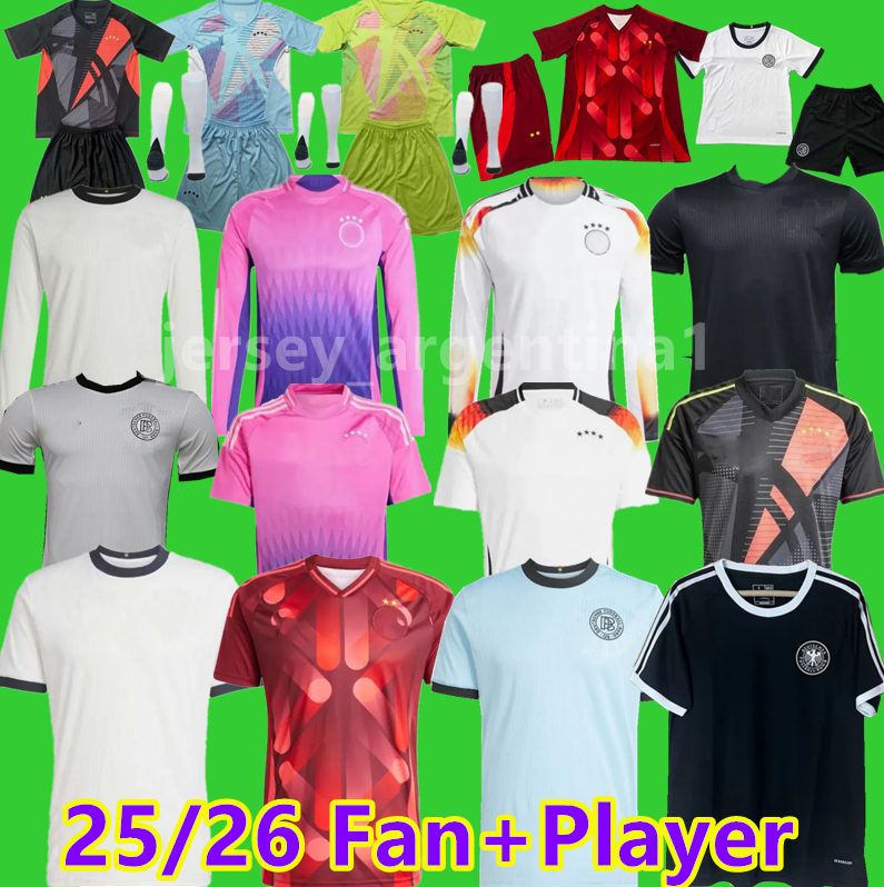 25 26 Deutschland Football Soccer Jerseys 125th Anniversary Germany Whiteout DFB Jerseys 3xl Beckenbauer RUDIGER Kimmich Uniforms Men kids kit Football Shirt 2xl