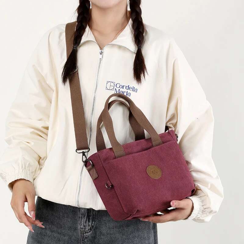 Women Canvas Shoulder Casual High Quality Cross Body Bag Fashion Female Shopper Bags Brand Top Handle Bag