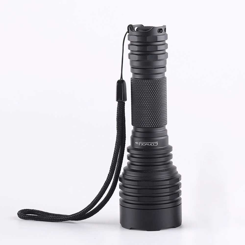 Convoy C8 Plus Tactical Flashlight with SST40/SFT40 Led Linterna High Powerful 18650 Torch Light Camping Fishing Police Lamp C251122