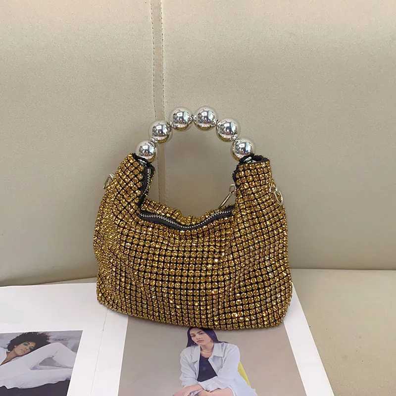 2025 New Shiny Rhinestone Evening Bags Women Luxury Designer Diamond Dinner Bag Ladies Mini Handbags Crystal Top Handle Bag Tote K251121