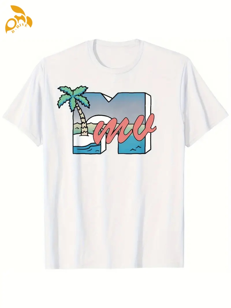 Men's Women's Fashion Casual shirt Summer Sleeves shirt Round neck printing Logo unisex T-shirt Men's top S-6XL Customizable clothing H
