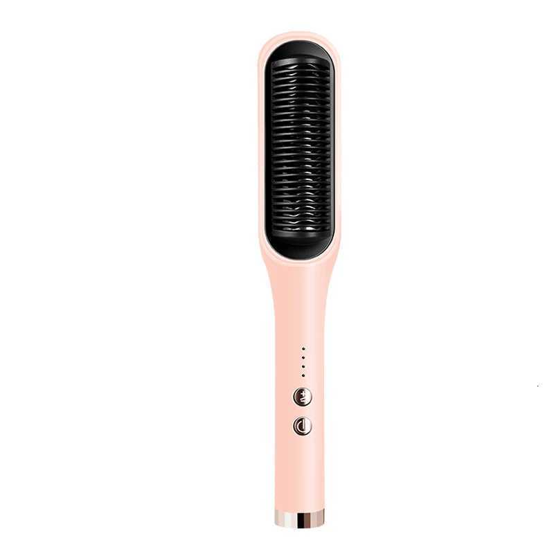 Hair Straightener Brush Fast Heating Hot Air Comb Portable Heated Brush StraightenerT251122