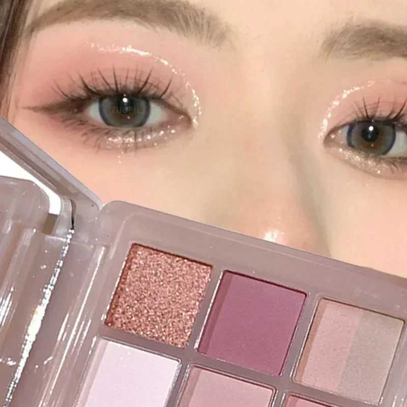 Cement Grey Black Eye Shadow Palette Makeup Eyes Glitter Contour Pigments Palette Pearly Shimmer Fashion Korean Shadow MakeupT251122