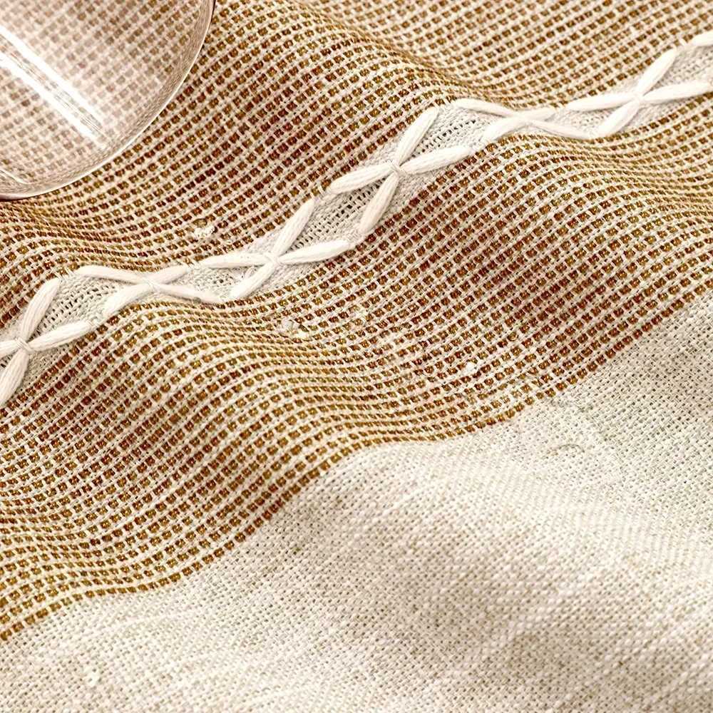 Nordic Tassel Cloth Tabl Embroidered Leaf American Tablecloths For Events Rectangular Jacquard Coffee Table Cover C251122