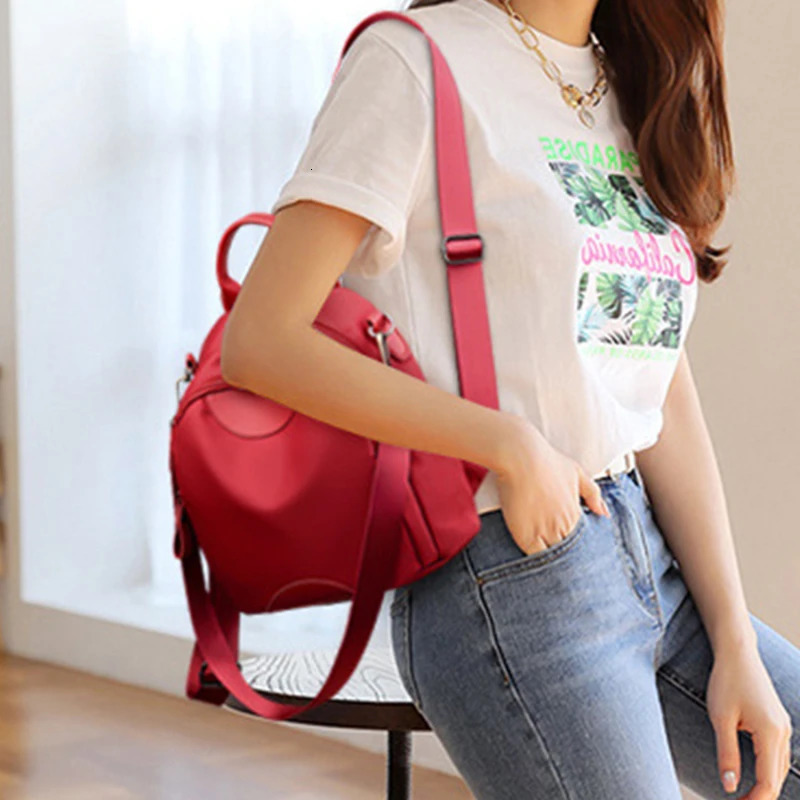 Fashion Plaid Oxford Women Leisure Backpack Student Teenage Girl School Bags Large Capacity Waterproof Travel Rucksack 251111
