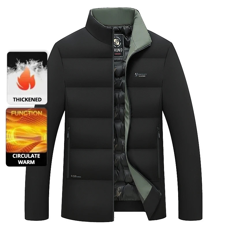 Top Grade Mens Winter Short Parka Jacket Windbreaker Coats Bubble Puffer 2025 Casual Fashion Quilted Outerwear 251104