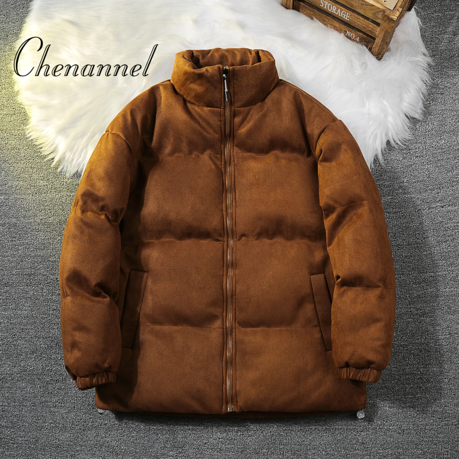 Winter American trendy thick and warm cotton padded jacket loose cool down 251110