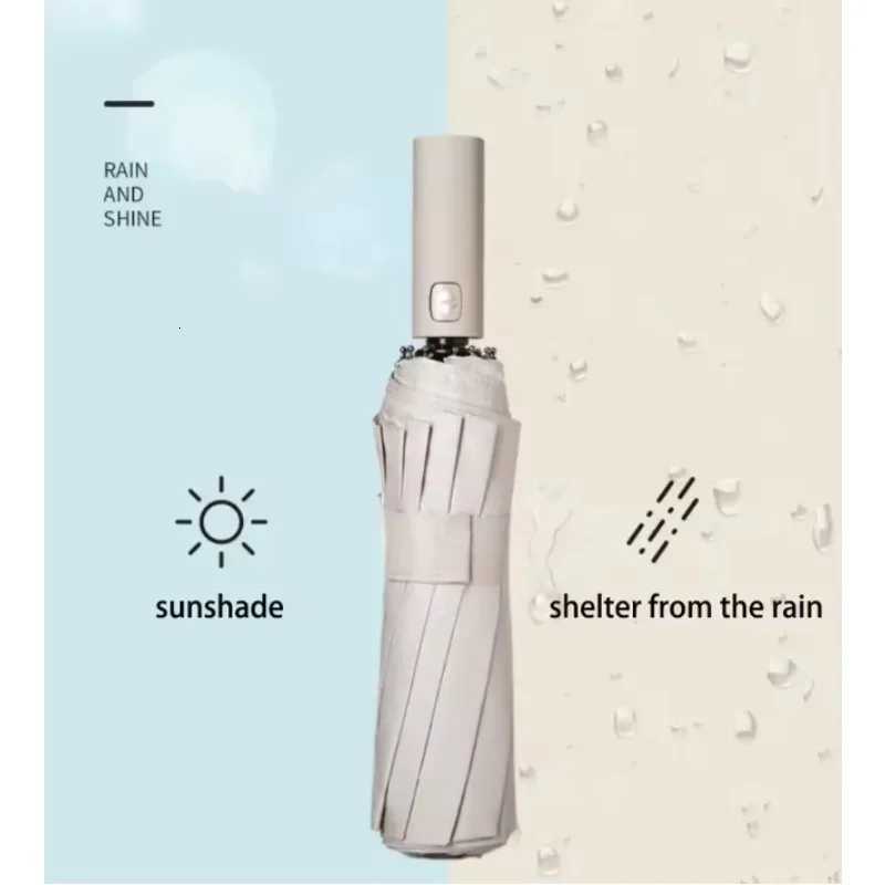 24 - Bone Umbrella Anti - UV Sunscreen for Mens Business Womens Use Wind - resistant Anti - UV UPF50 for TravelM251122