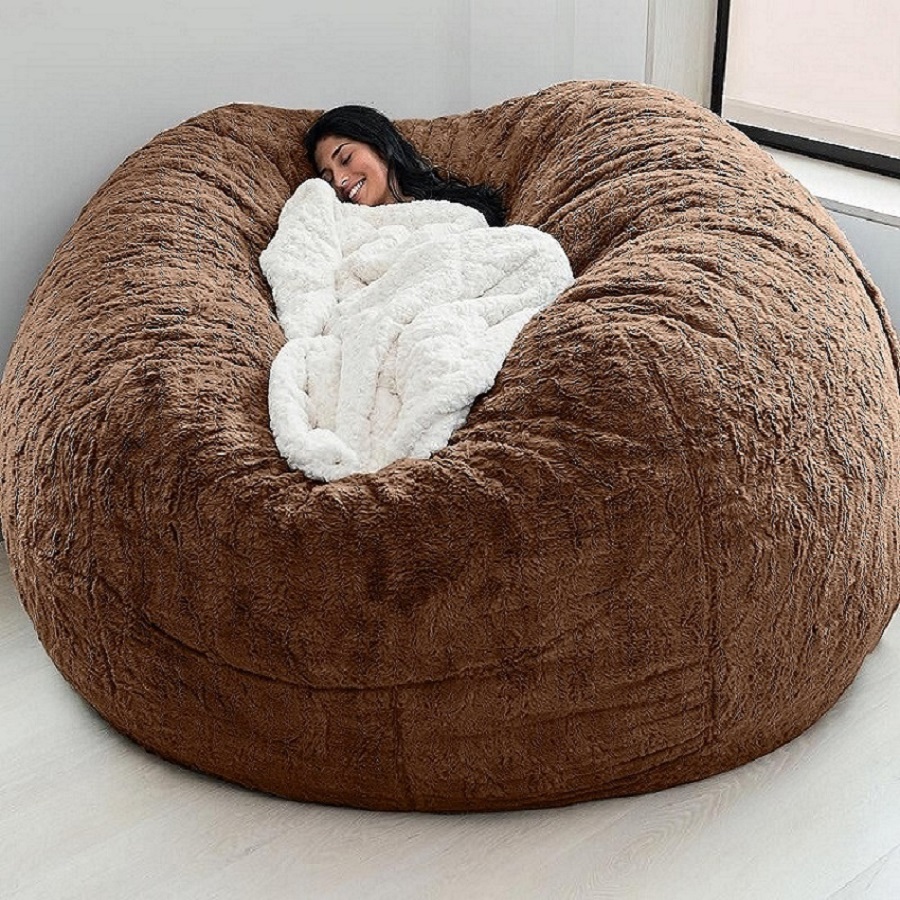High Elastic Good Indoor Oversized Bean Bag Chair Cover Flexible Giant Sofa Washable Household