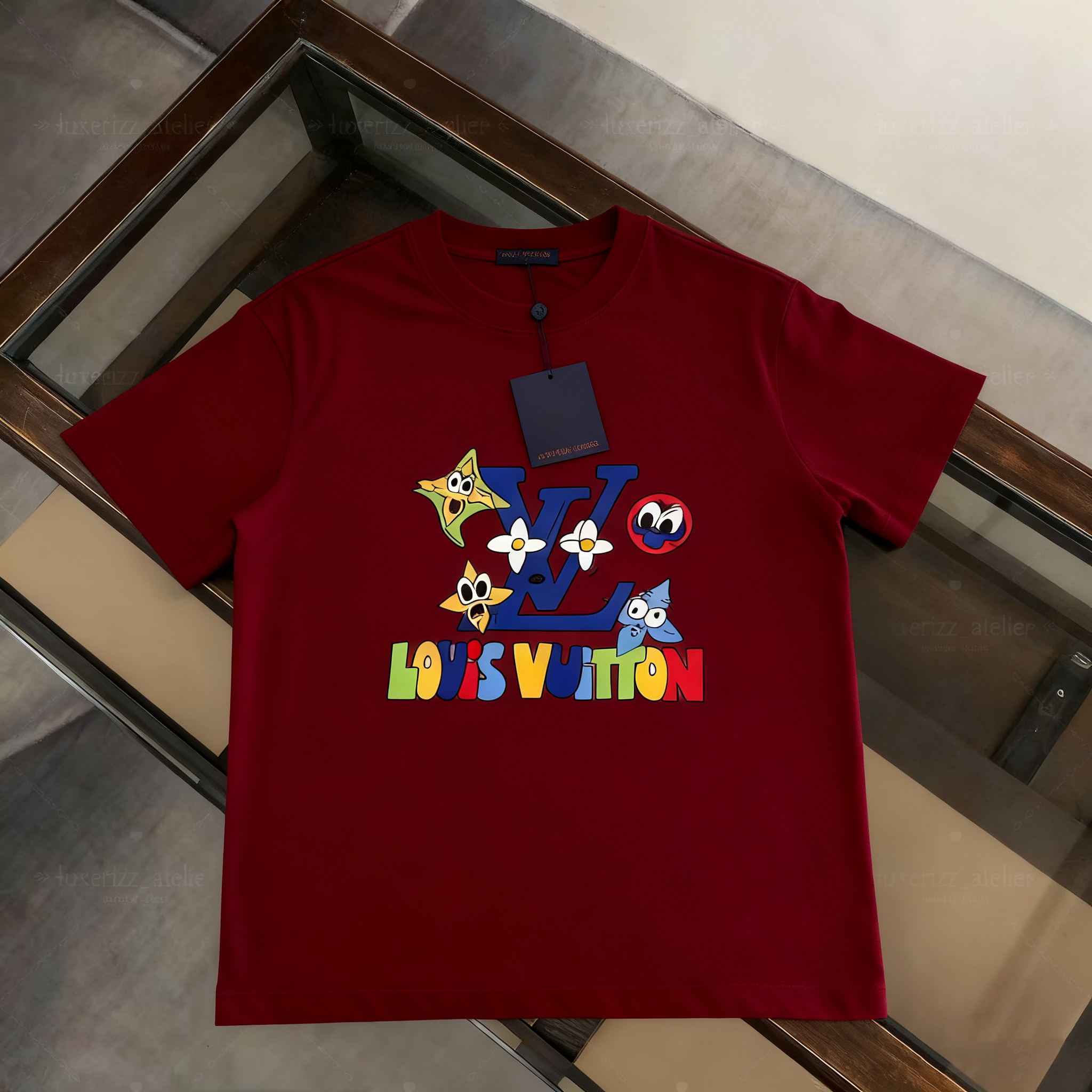 Men's T-shirt, top luxury letch-printed shirt, luxury clothing, hip-hop street, men's and women's travel and vacation clothing, T-shirt, Asian SIZE xS-4XL