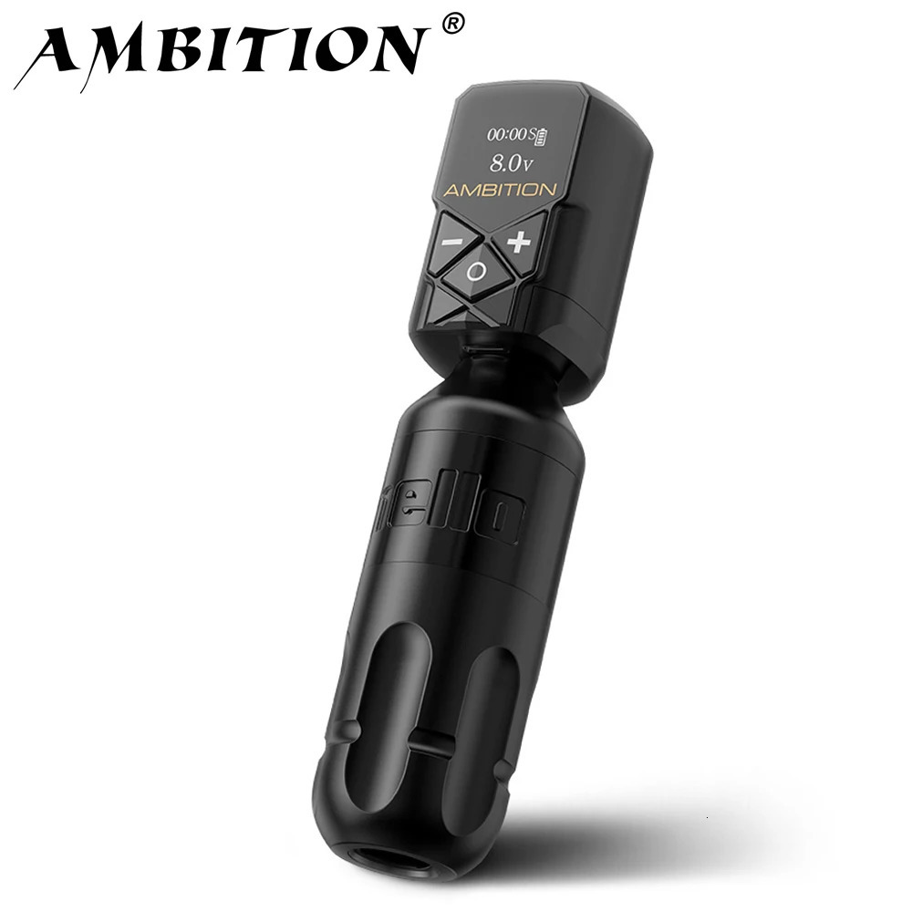 Ambition Stroke 4.0mm Rotary Tattoo Machine Coreless Motor Permanent Makeup Pen Grip RCA Interface For Body Art 250422