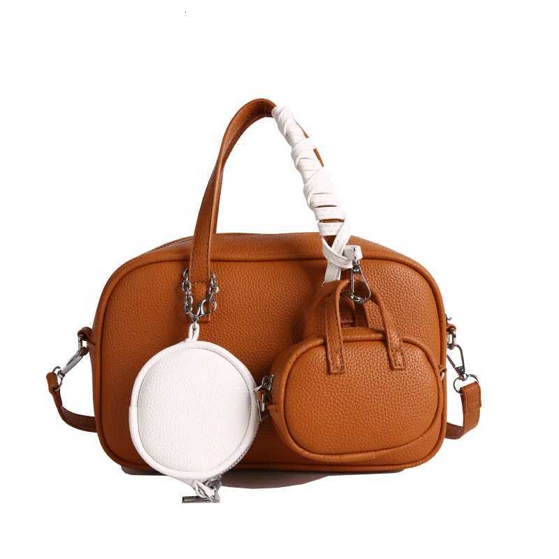 Fashion Large Capacity Pu Square Handbags Purses Vintage Crossbody Bag Lady Shoulder Bag With Two Coin PursesT251122