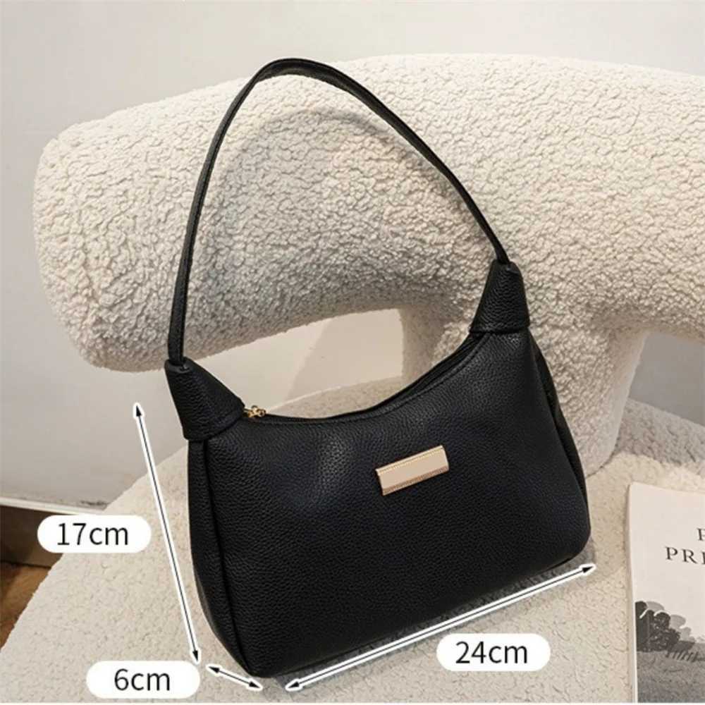 New Fashion Womens PU Leather Shoulder Bag Solid Color Bottom Bag Large Capacity Womens Handbag Zipper Cross Body Bag W250421