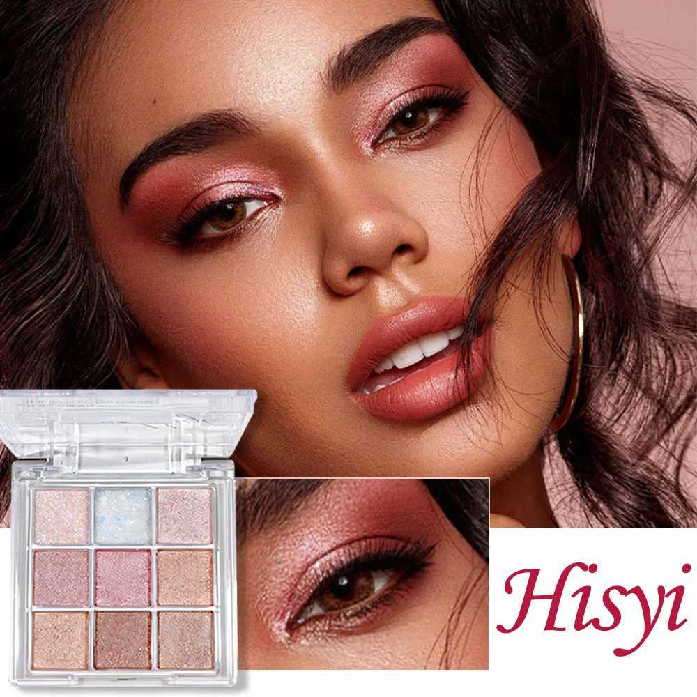 Shiny and matte 9-color eyeshadow palette for long-lasting makeup shimmery eyeshadow makeup for everyday and party looksT251122