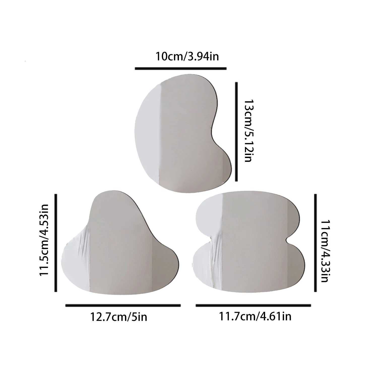 Irregular Acrylic Coasters Clear Mirror Coasters Nordic Ins Simple Table Mat Desktop Decor Ornaments Home Shooting Props C251122