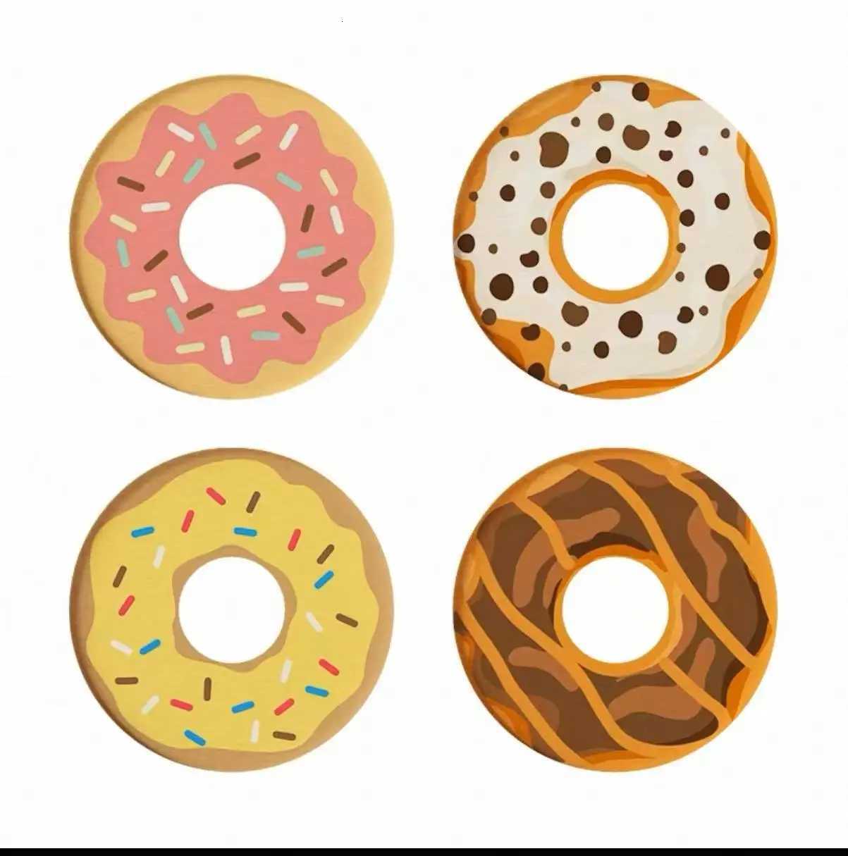 Doughnut circular water coasterdining table insulation pads Diatom coaster cushion for office desktop tea cups storage pads C251122