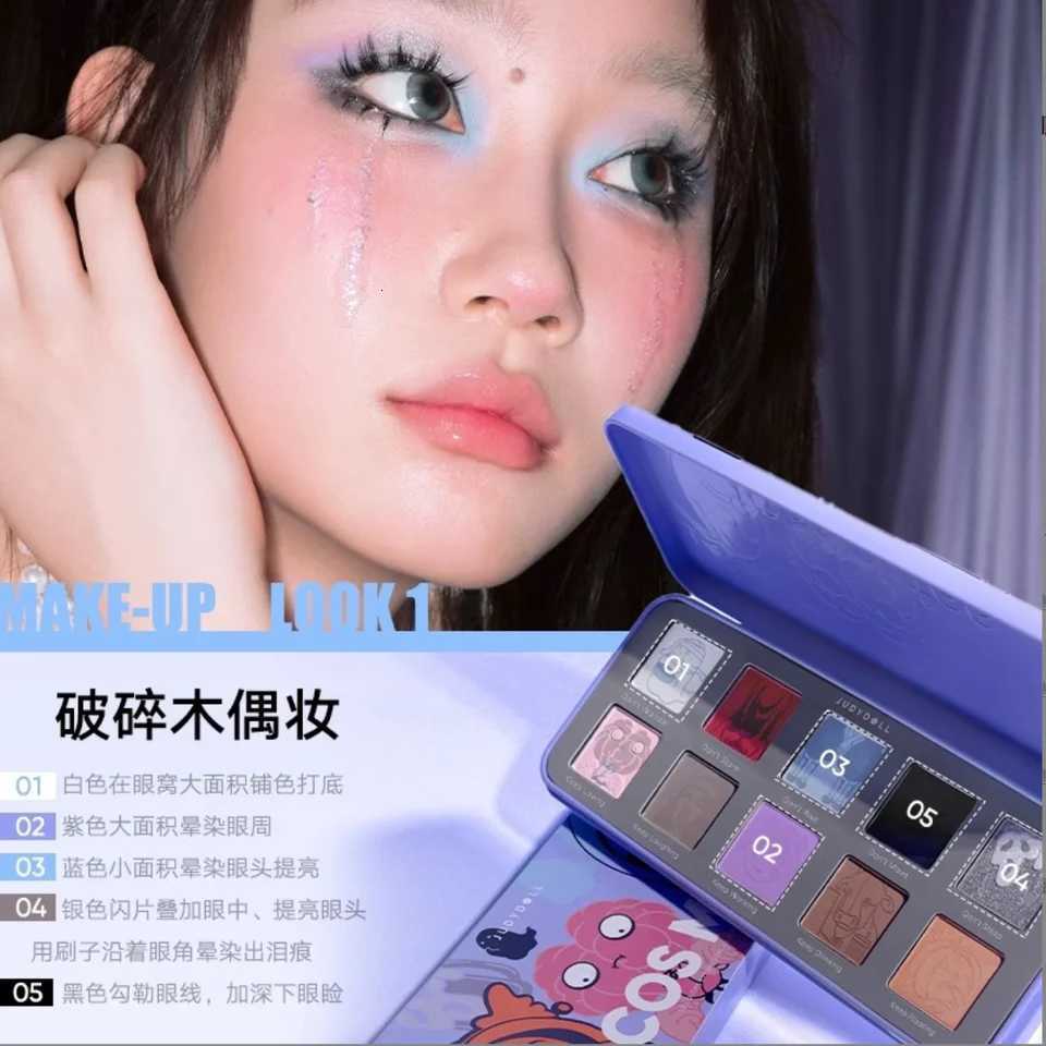 Judydoll 2024 Cos Me Halloween Limited 10-Color Eyeshadow Matte Sparkle Creative Design Makeup CosmeticsT251122