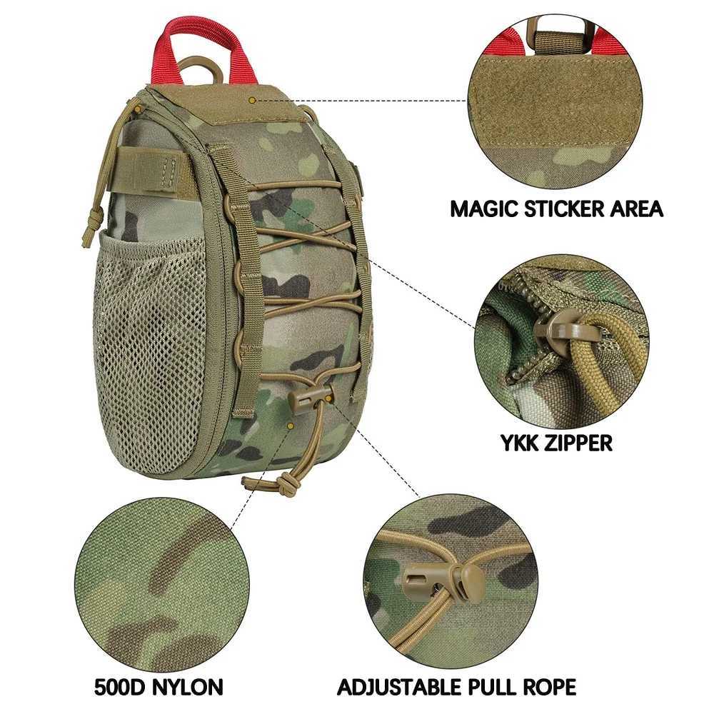First aid bag survival kit tactical quick disassembly IFAK bag camping hunting bag waist bag equipmentC250421