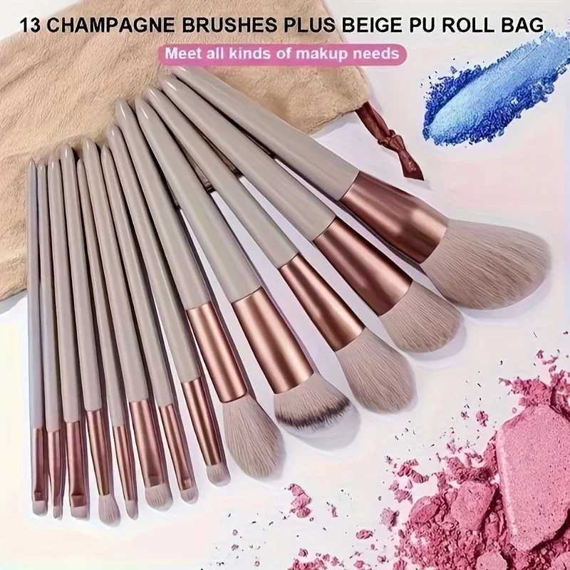 13pcs makeup brushes set with free storage bag blush brushes shadow brushes eyeshadow brushes and other 13 brushes with dif C251122