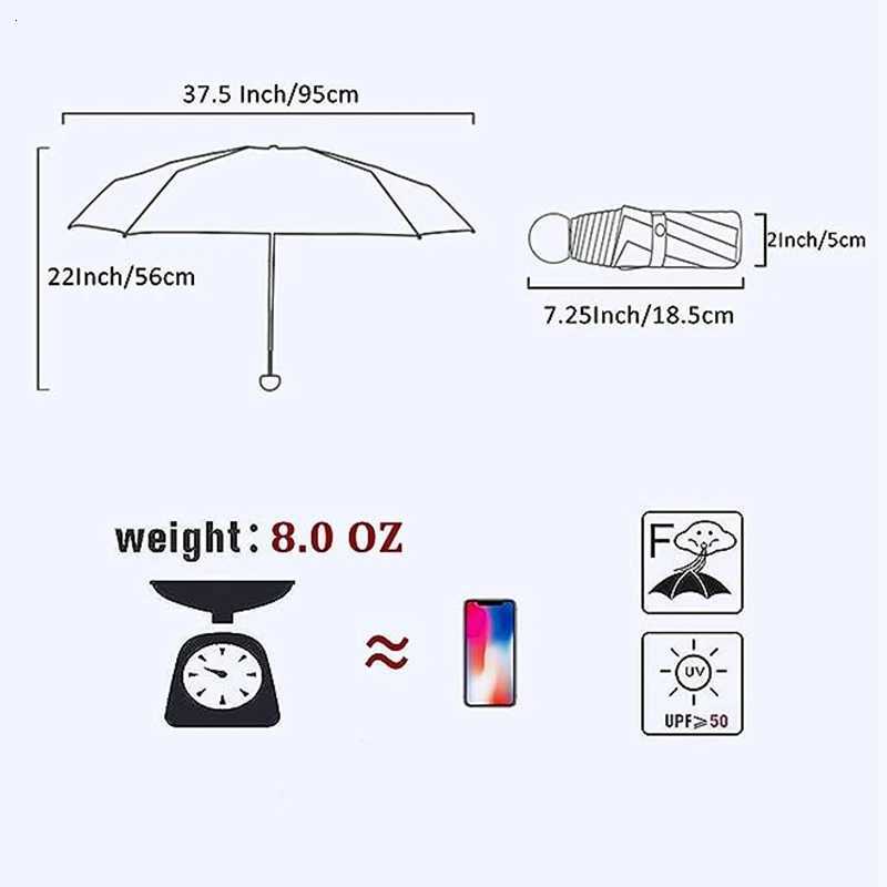 Capsule Umbrella Small and Portable Solid Color Sunshade for Women and Rain Dual Use ProtectionM251122