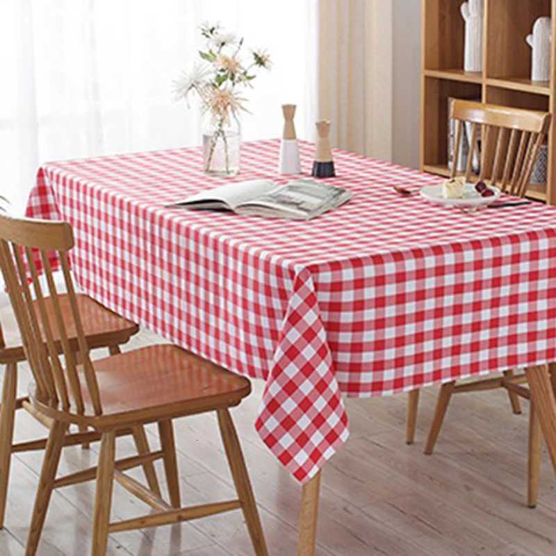 Disposable Thickening Red Checkered Tablecloth Party Weddings Home Decoration C251122