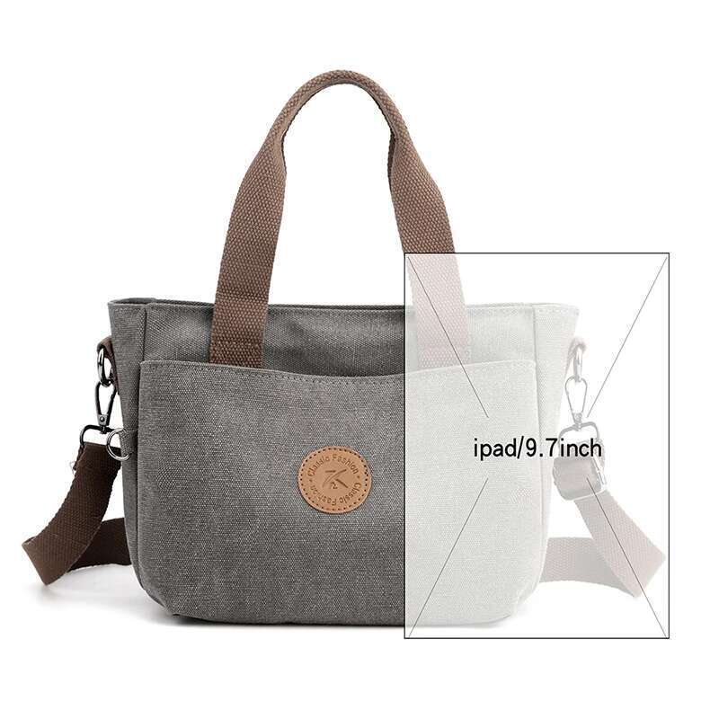 Women Canvas Shoulder Casual High Quality Cross Body Bag Fashion Female Shopper Bags Brand Top Handle Bag