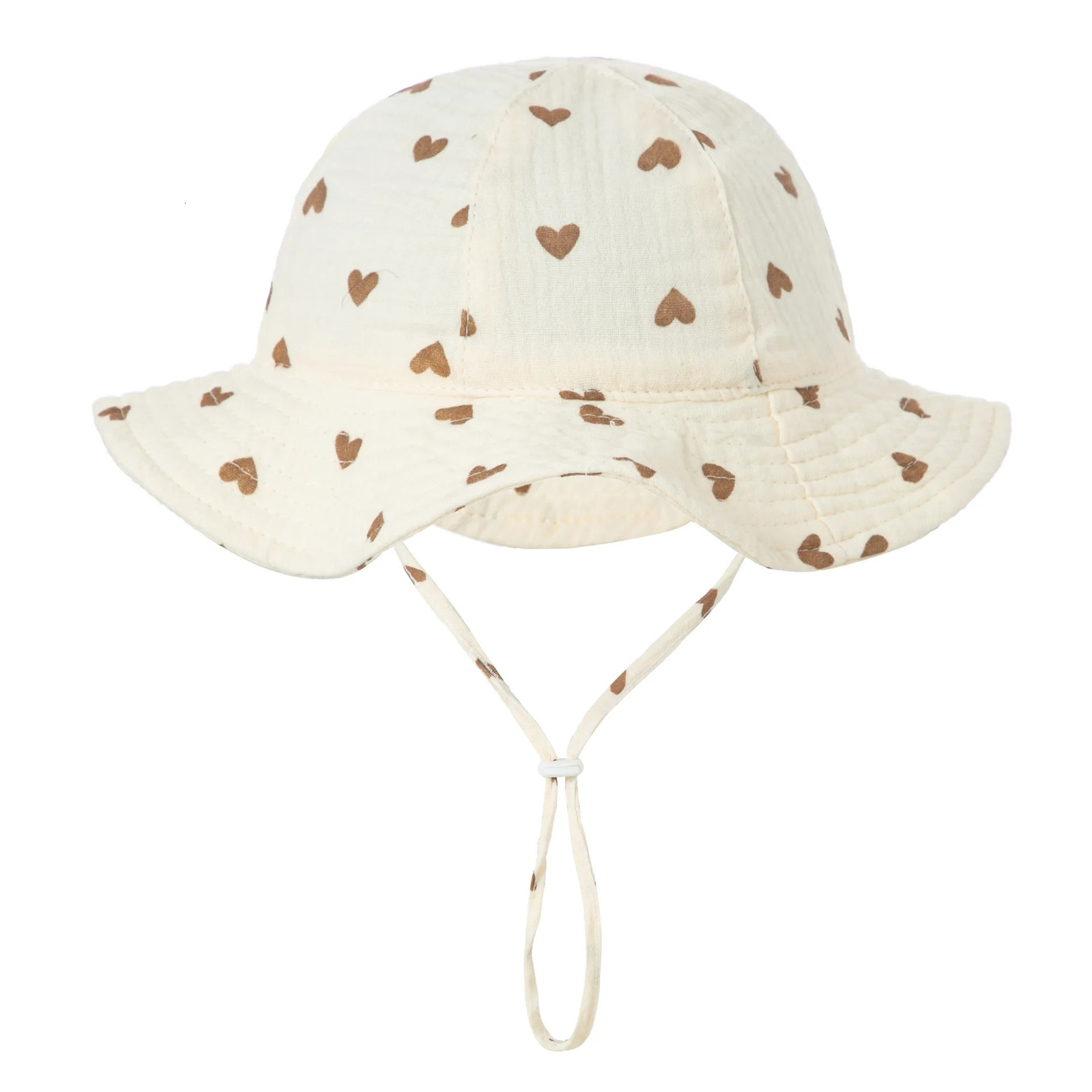Baby Cotton Bucket Hat Childrens Sunscreen Outdoor Boys and Girls Print Panama Neutral Beach Fishing 312 Months y250414z