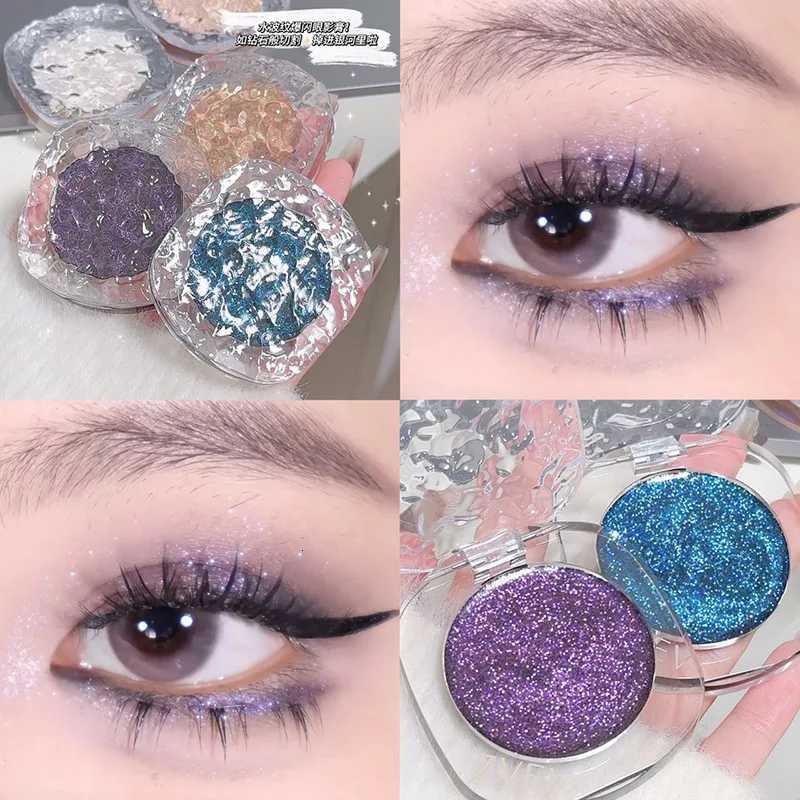 ZVEV monochrome flash eye shadow plate is delicate clear shiny pearly broken diamond color eye shadow creamT251122