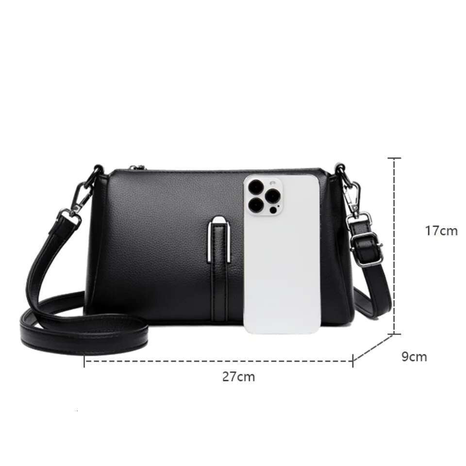 Three Layer Pocket Large Capacity Crossbody For Women Casual Ladies Handbag Designer Shoulder Messenger Bags Bag Bag