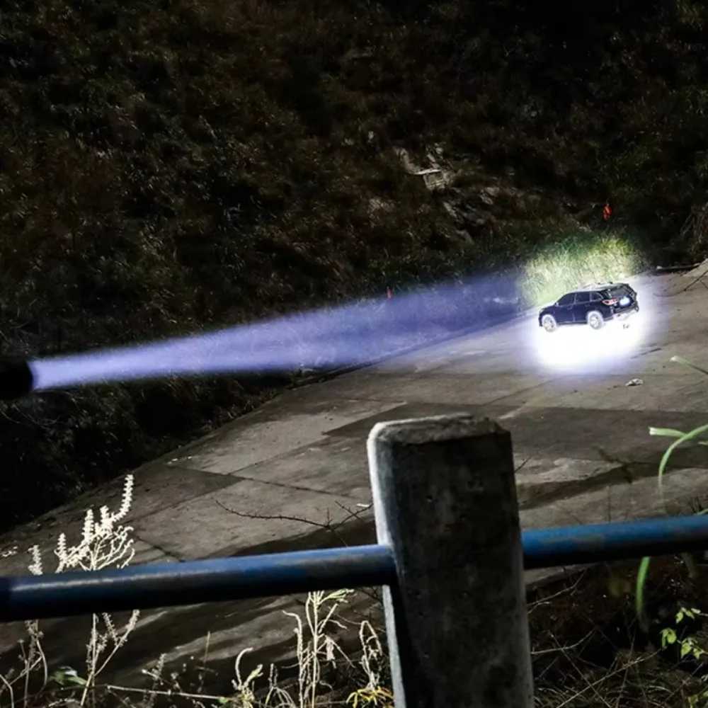 Super Bright XHP50 Mini LED Flashlight USB Rechargeable Zoom Aluminum Alloy Tactical Flashlight for Outdoor Camping Fishing C251122