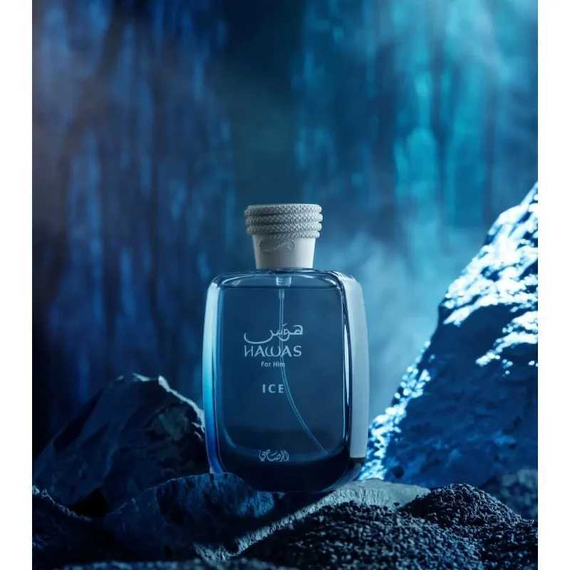 100ml Arab Perfumes RASASI Hawas Ice Eau de Parfum Spray High Quality Lasting Aromatic Perfume Cologne Makeup Present J251122
