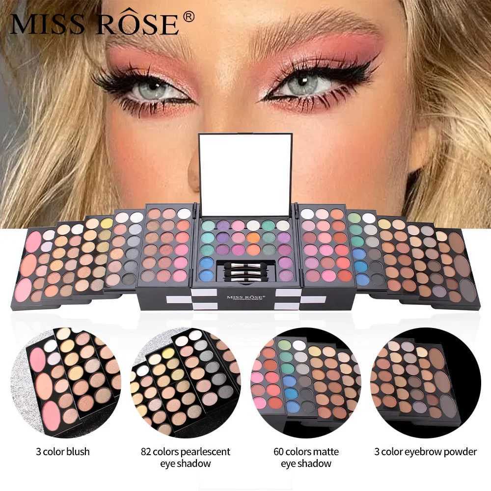MISS ROSE Makeup for Women Full Kit All in One Makeup Gift Sets Eye Shadow Powder Eyebrow Lipstick Concealer Blush Brush PaletteT251122