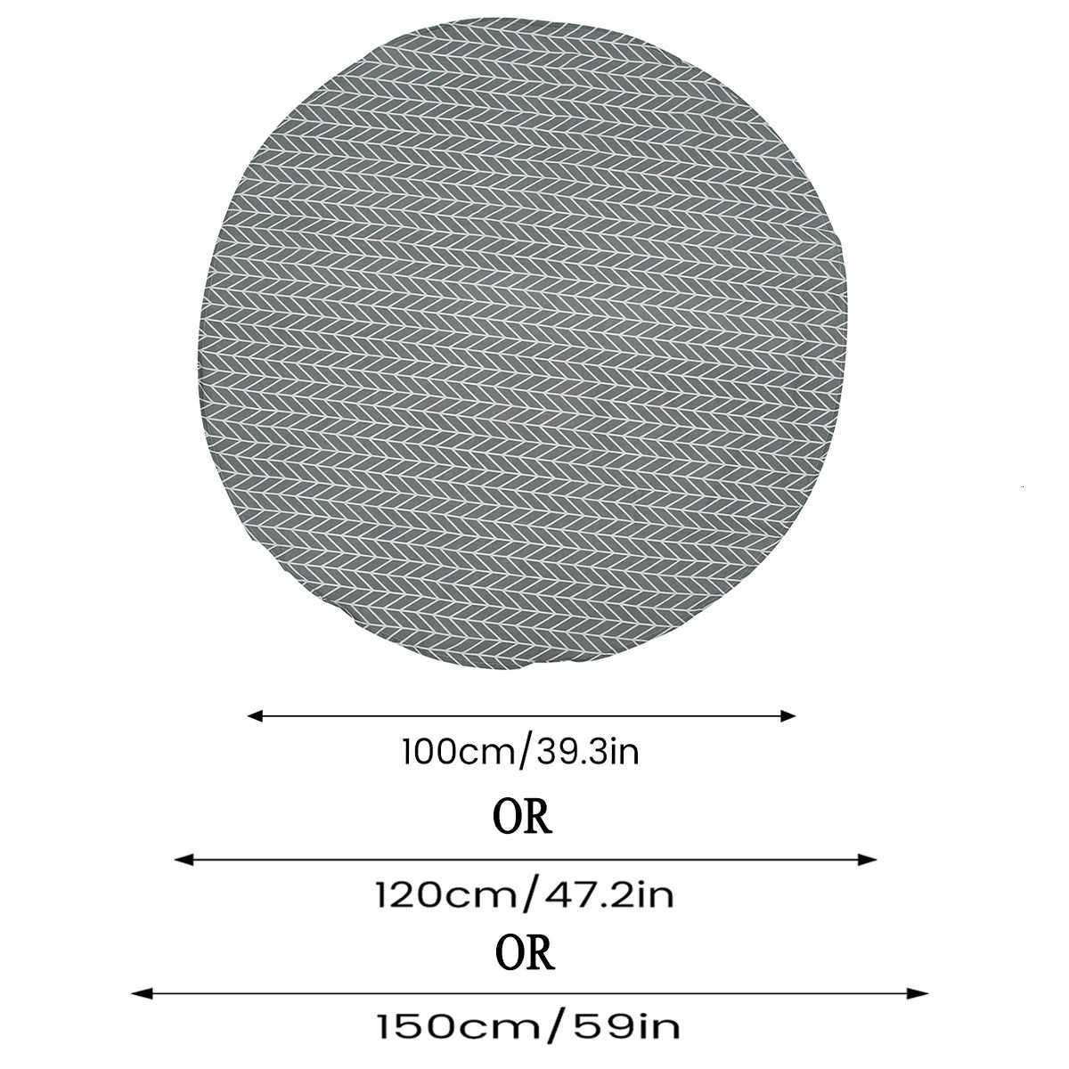 Round Table Cloth 47/59/39inch Dinner Decorative Table Cover Wedding Hotel Birthday Table Cover for Holiday Home Christmas Party C251122