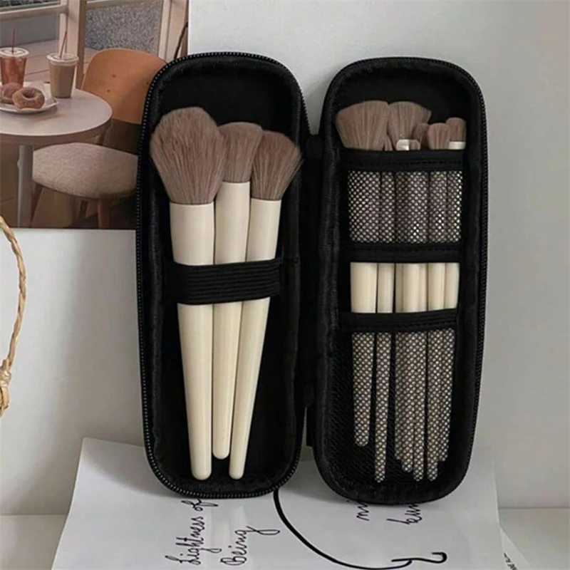 Multifunctional Makeup Brush Storage Bag Portable Travel Organizer Mesh Cosmetic Pouch Wash Storage Lightweight Beauty Tools C251122