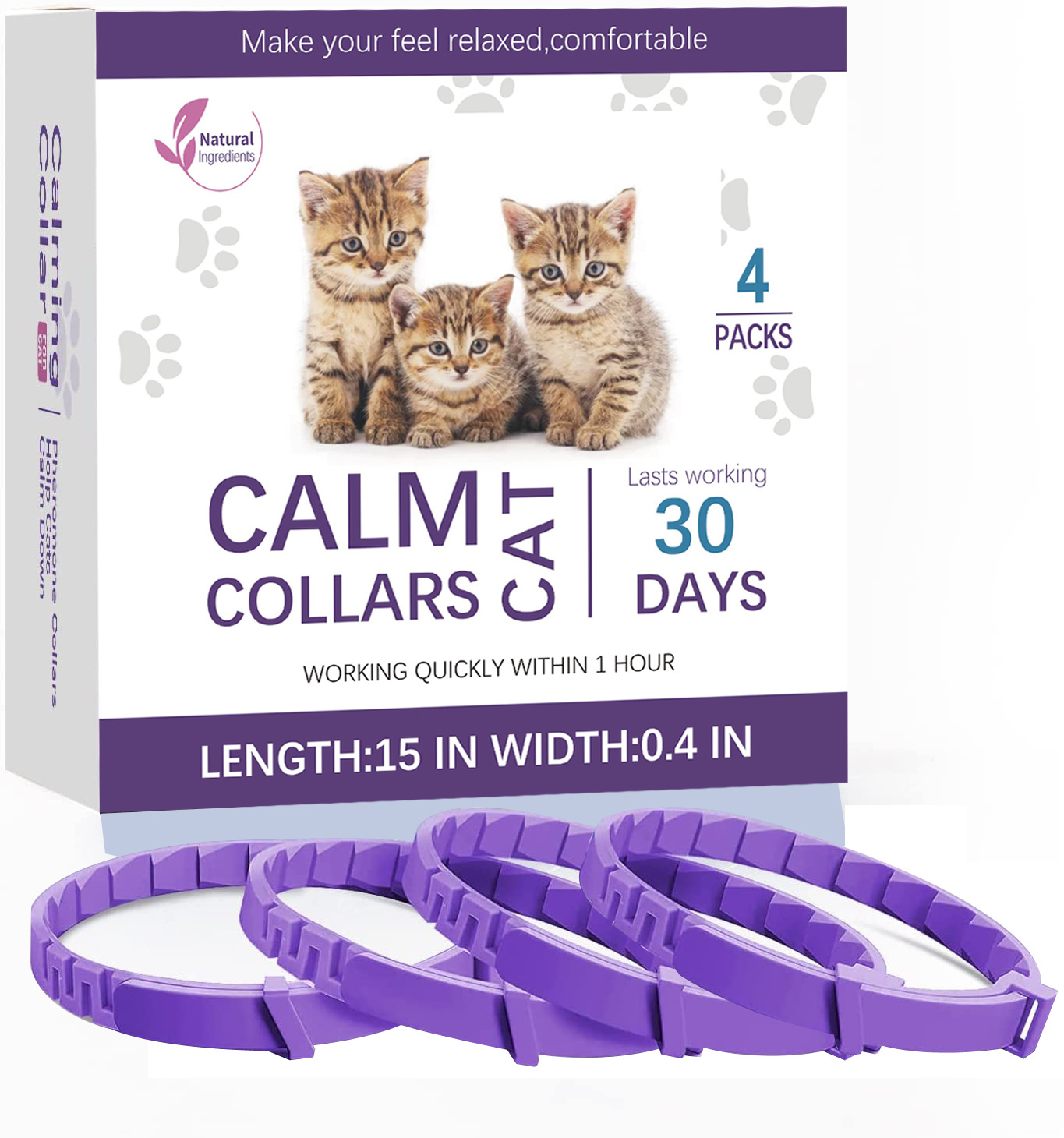 Pet soothing collar calming collar cat dog pet calming anxiety relief collar - view 8
