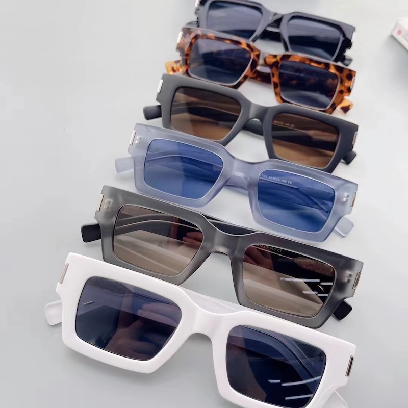 Square Designer Sunglasses Men Women Shades Retro Glasses Vintage Y2K Futuristic Cool Personalized INS Niche Circular Classic Metal inlay IVSTA