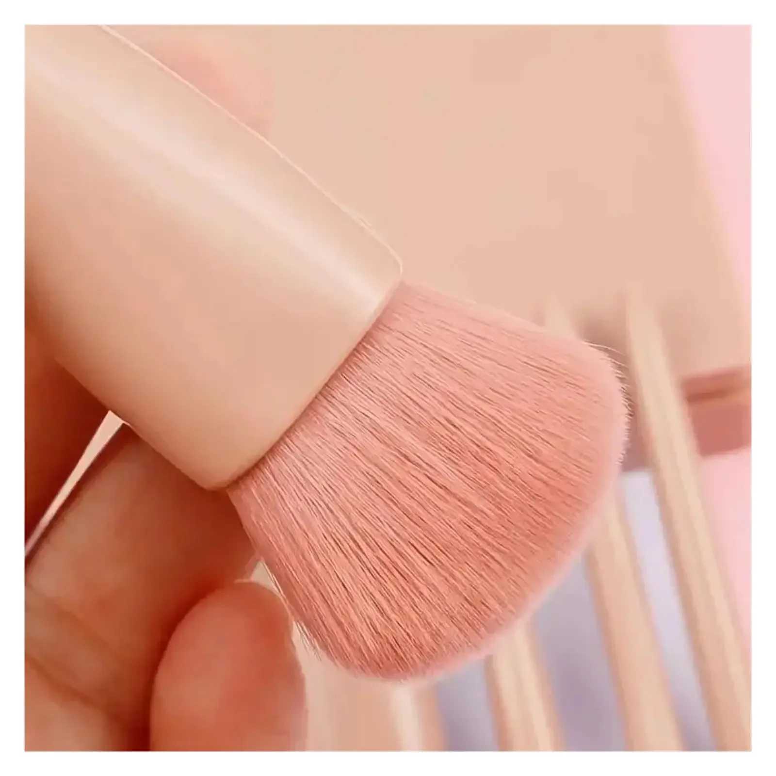 5pcs Travel Size Makeup Brushes Set Mini Makeup Brushes Small Complete Function Cosmetic Brushes Kit With Case And Mirror C251122