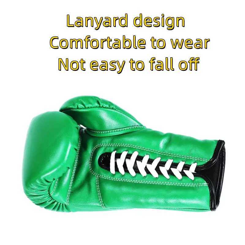 6/8/10/12/14 oz boxing gloves high-quality PU rope MMA Muay Thai training gloves adult Sanda fighting boxing training equipmentXJ250422